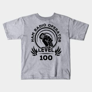 Level 100 Ham Radio Fan Gift Kids T-Shirt